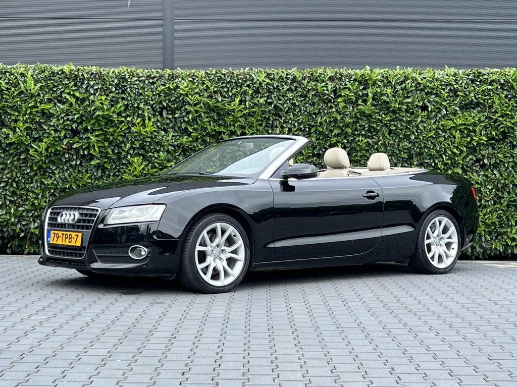 Audi A5 Cabriolet 2.0 TFSI quattro Pro Line, LEDER, CRUISE C, Auto's, Audi, Gebruikt, 4 cilinders, 4 stoelen, Zwart