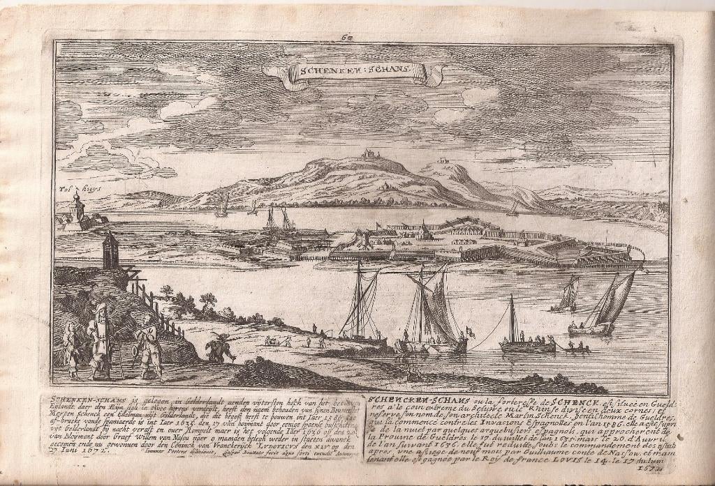 Schenken : Schans. Schenkenschans Cas. Bouttats 1674 Ets/Kop, Antiek en Kunst, Ophalen of Verzenden