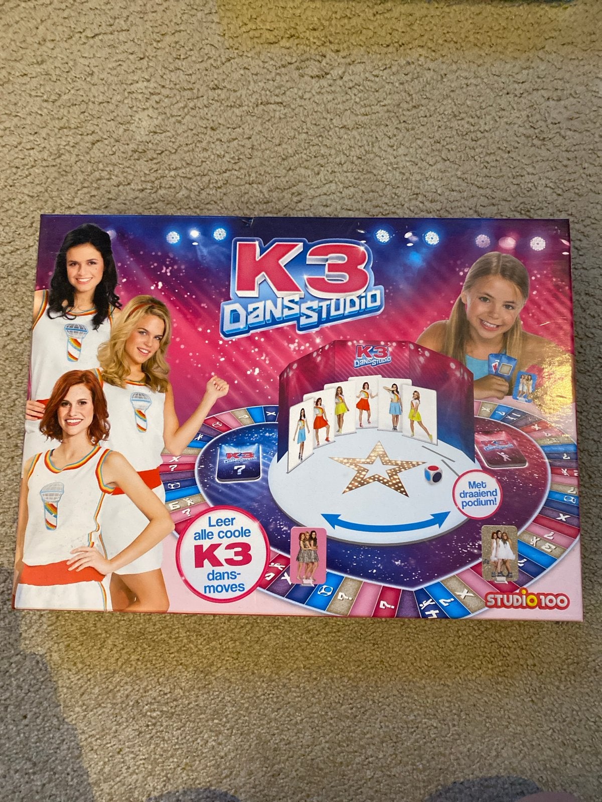 K3 Dansstudio Bordspel - Leer coole K3 dansmoves!, Ophalen of Verzenden, Gebruikt