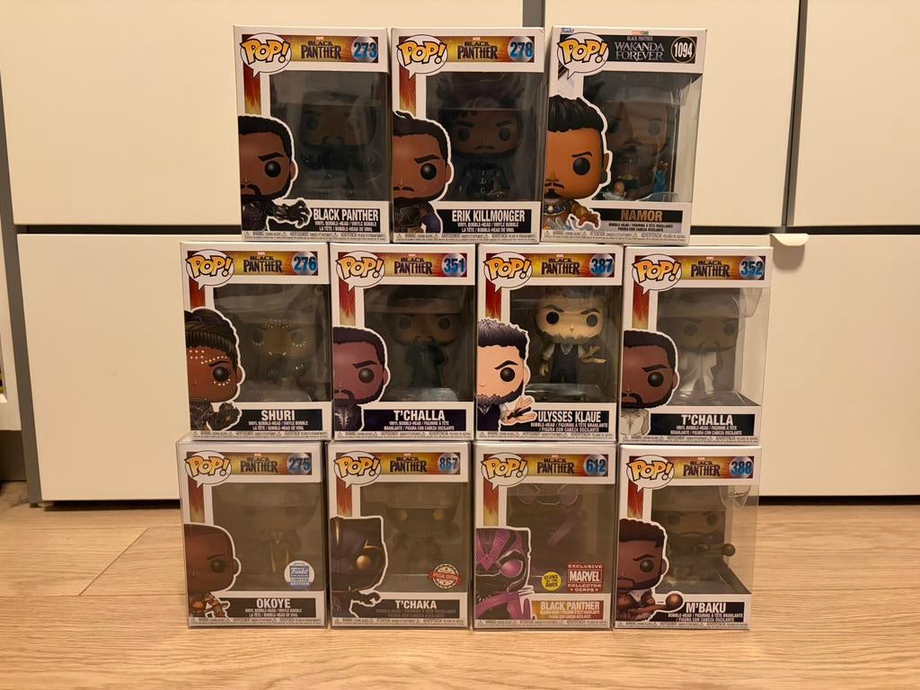 Funko pop: Marvel Black panther, Ophalen of Verzenden, Zo goed als nieuw