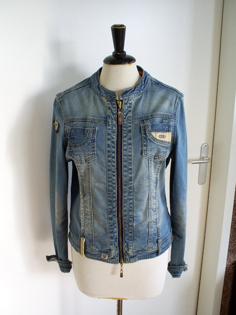 L.ARGENTINA spijkerjasje mt. M, Kleding | Dames, Maat 38/40 (M), L.ARGENTINA, Zo goed als nieuw, Jasje