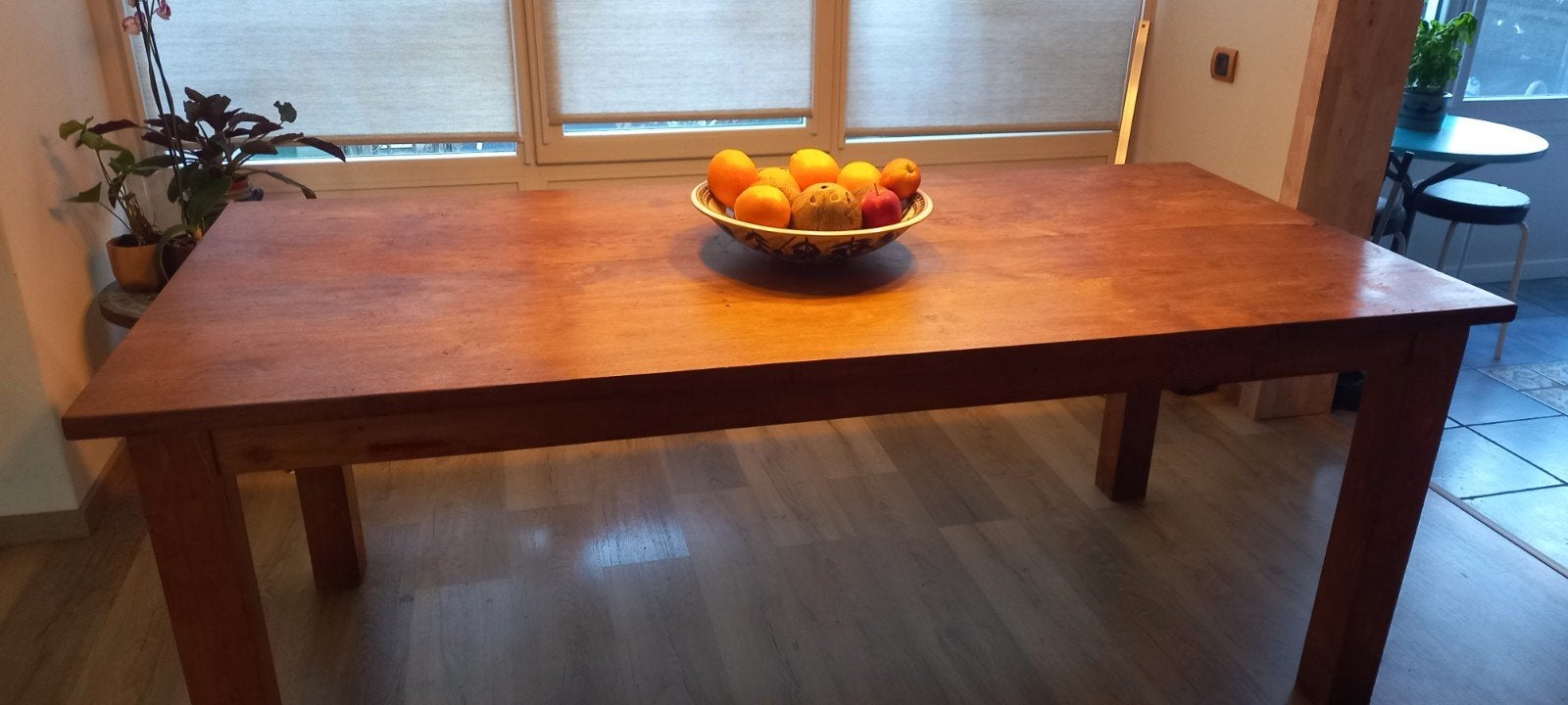 Eettafel teakhout, Ophalen, Gebruikt, Teakhout, Modern, Klassiek, Robuust