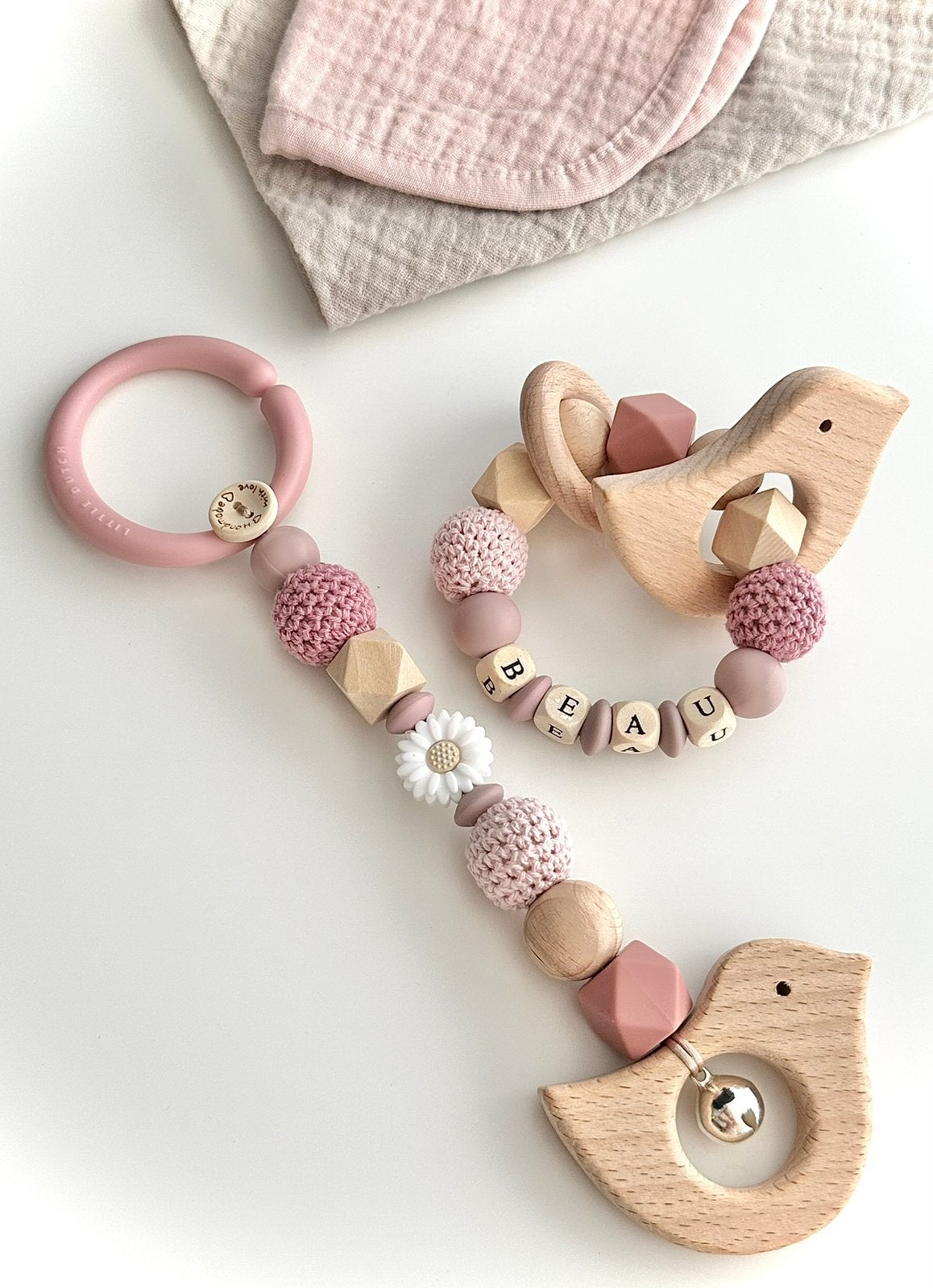 Kinderwagenspanner, speenkoord, maxicosihanger, tashanger ed, Kinderen en Baby's, Ophalen of Verzenden, Nieuw, Kraamcadeau