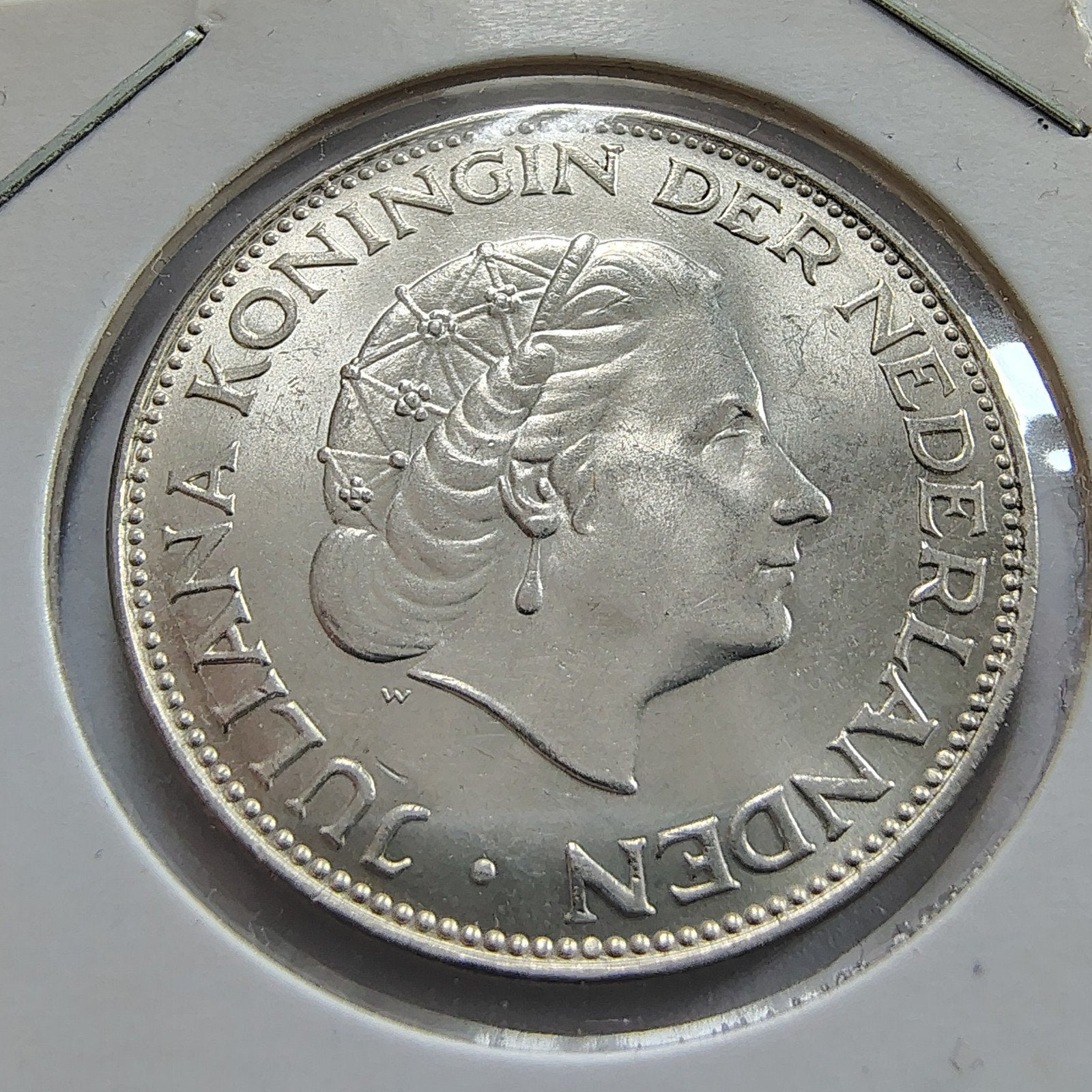 2,5 gulden 1961 Juliana - UNC, Postzegels en Munten, Munten | Nederland, Koningin Juliana, Zilver, Ophalen of Verzenden, Losse munt