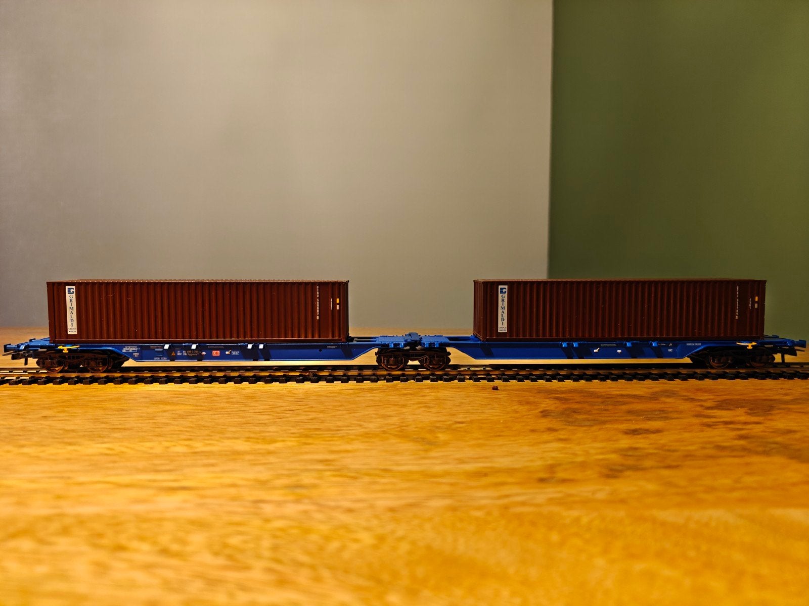 Roco 67827 containerdraagwagen DB, Gelijkstroom, Wagon, Ophalen of Verzenden, Zo goed als nieuw