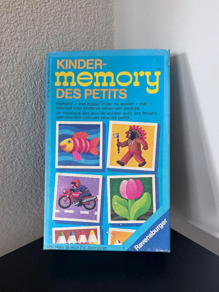 Vintage Kinder‑Memory 1977 | Ravensburger | Compleet, Hobby en Vrije tijd, Gezelschapsspellen | Bordspellen, Ophalen of Verzenden