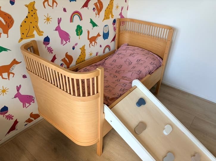 Sebra ledikant junior bed (meegroeibed) wooden edition, Kinderen en Baby's, Ophalen, Zo goed als nieuw, Ledikant