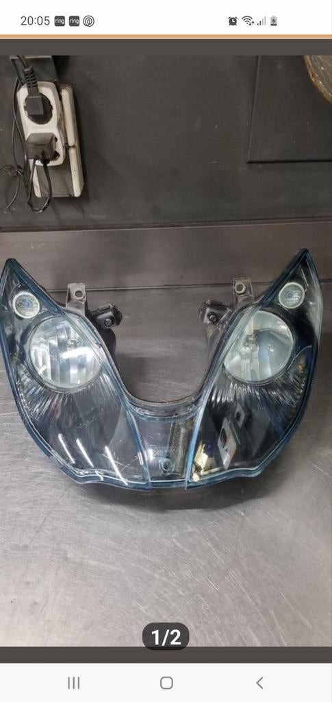 Koplamp mp3 400 500, Ophalen of Verzenden, Gebruikt, Koplamp