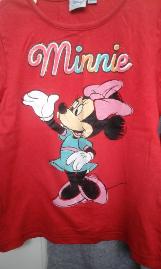 SET meisjes pyjama maat 128-134 Hello Kitty, Minnie Mouse, Ophalen, Zo goed als nieuw, Maat 128