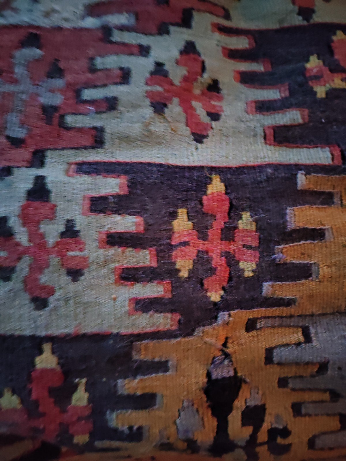 Antiek kelim kussen, Antiek en Kunst, Antiek | Kleden en Textiel, Ophalen of Verzenden