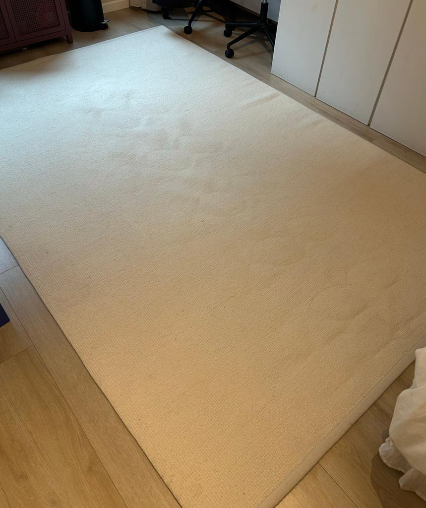 Vloerkleed off white 180x287, Ophalen, 200 cm of meer, Zo goed als nieuw, 200 cm of meer