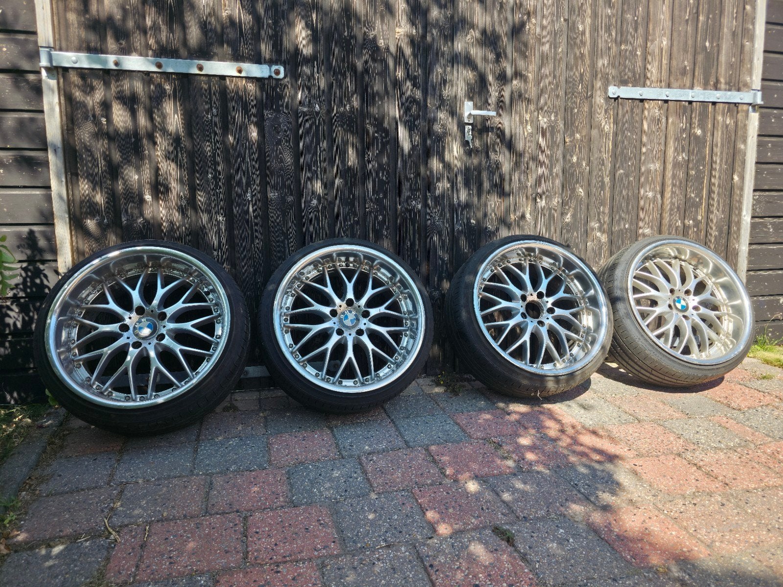 BMW 5x120 velgen met 225-35-19 banden - et45, Gebruikt, Banden en Velgen, Ophalen, 19 inch