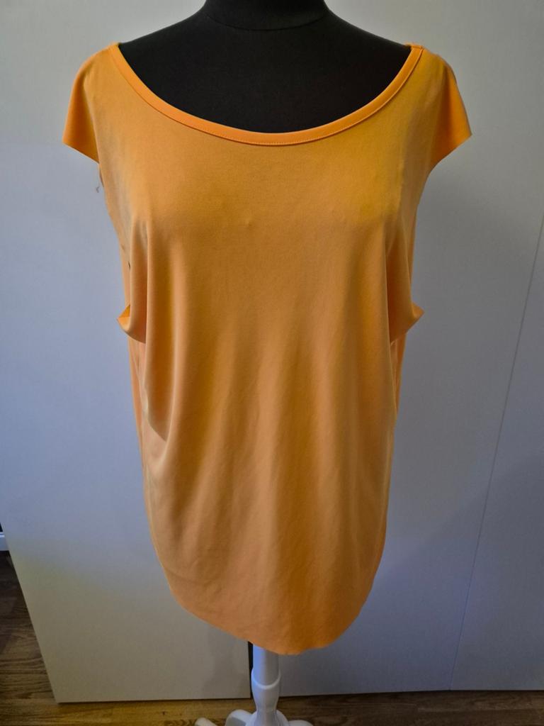 Prachtige oranje Zara top met watervalrug – maat L *zgan*, Maat 42/44 (L), Oranje, Ophalen of Verzenden, Zo goed als nieuw