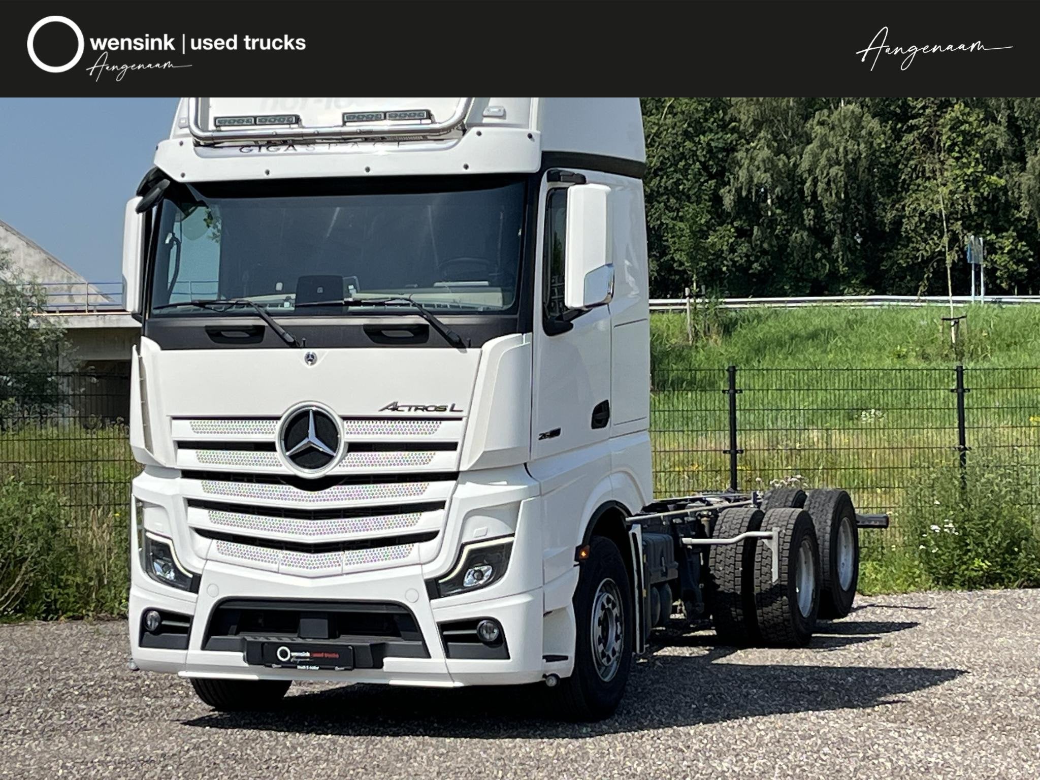 Mercedes-Benz Actros 2663 L | Retarder | Leather Seats, Auto's, Automaat, Stof, Wit, Mercedes-Benz