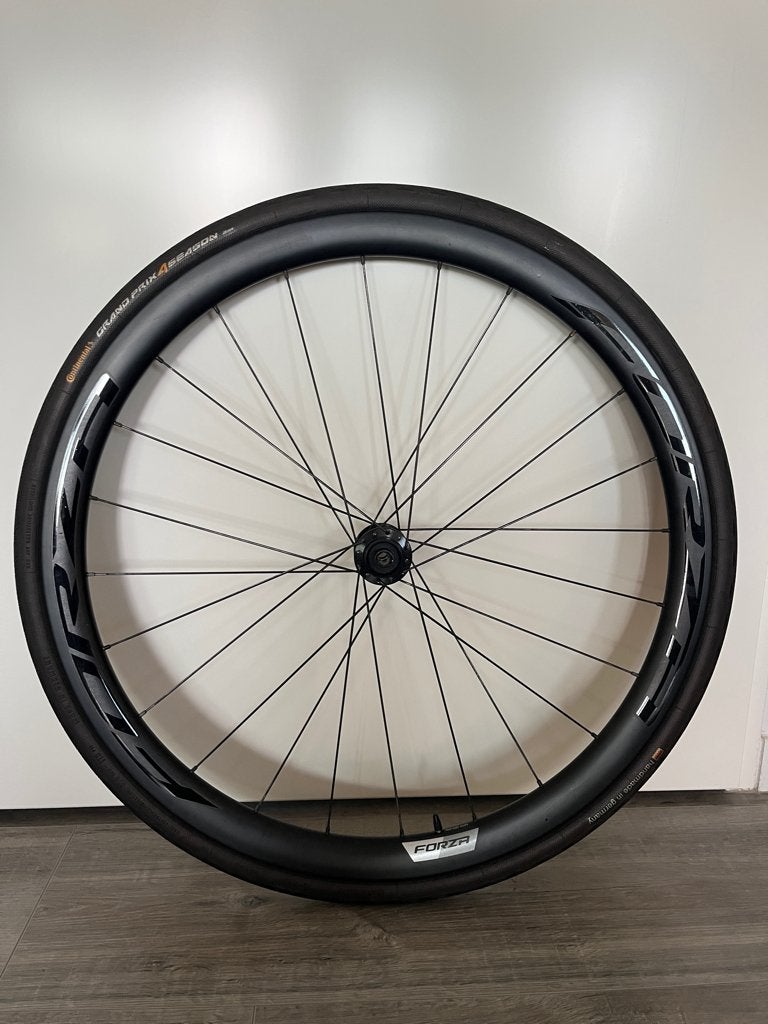 Forza Levanto Carbon Voorwiel + Continental GP 4-season band, Gebruikt, Forza, Racefiets, Carbon