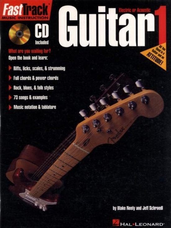 FastTrack Guitar 1+ cd---fast track-ook zelfstudie-lesboek, Gitaar, Overige genres, Les of Cursus, Ophalen of Verzenden