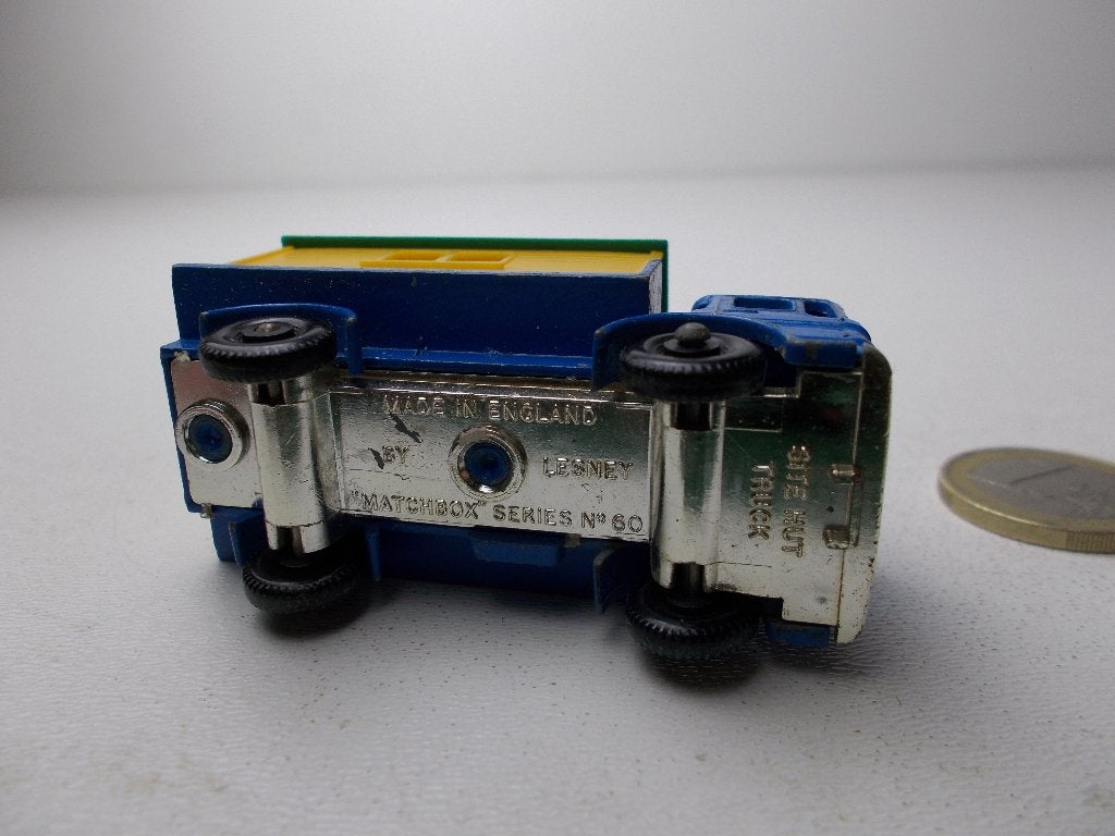 1965 Matchbox Series No. 60-B SITE HUT TRUCK (Compleet), Ophalen of Verzenden, Zo goed als nieuw, Bus of Vrachtwagen, Matchbox