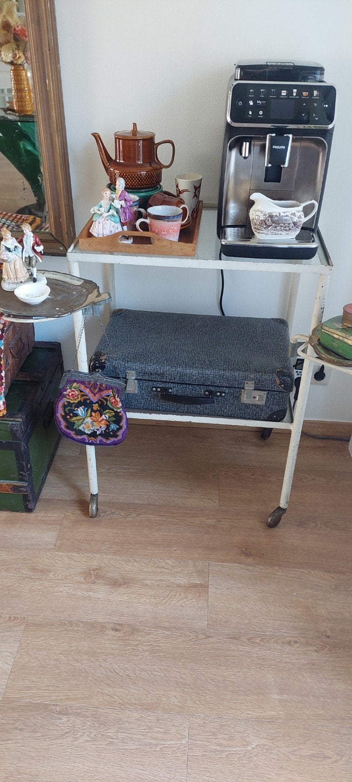 Retro Industriële Tandarts/Ziekenhuis Kar met Wieltjes, Ophalen, Huis en Inrichting