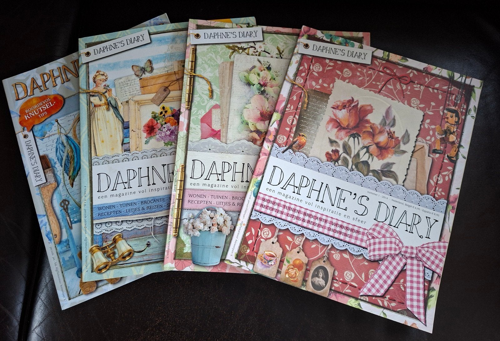 4x DAPHNE'S DIARY 2014 Nr. 1 - 2 - 5 / 2016 Nr. 1, Ophalen of Verzenden, Zo goed als nieuw, Glossy