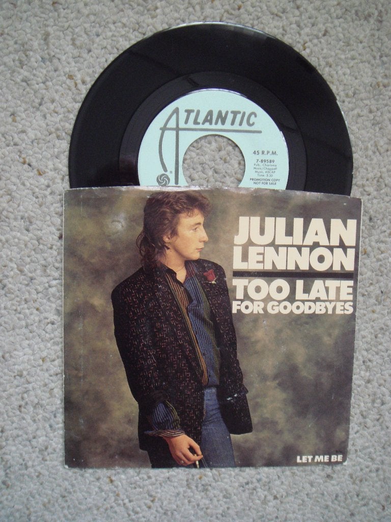 Julian Lennon Too Late For Goodbyes PROMO 7" single Misdruk, Cd's en Dvd's, Vinyl Singles, Fotohoes, 7 inch, Ophalen of Verzenden