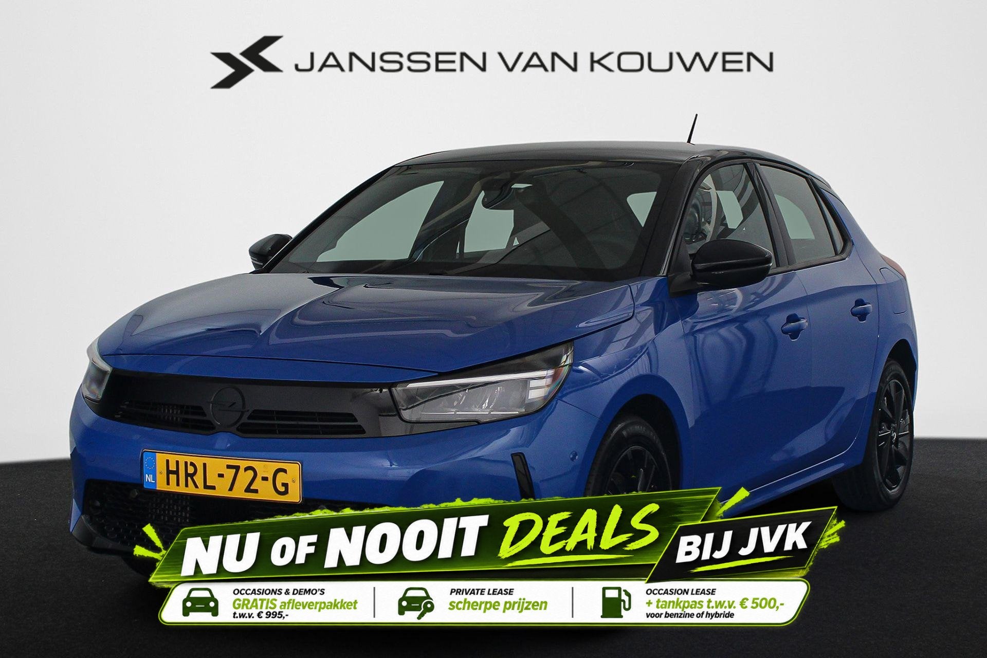 Opel Corsa 1.2 Turbo Hybrid GS Camera Carplay Dodehoek detec, Auto's, Stof, Gebruikt, Euro 6, 1199 cc