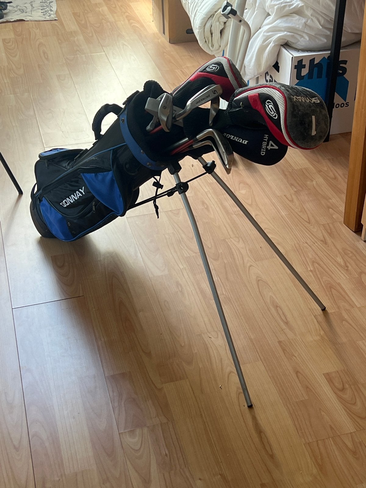 Complete golfset met tas - Dunlop en Skymax clubs, Ophalen of Verzenden, Gebruikt, Set, Overige merken