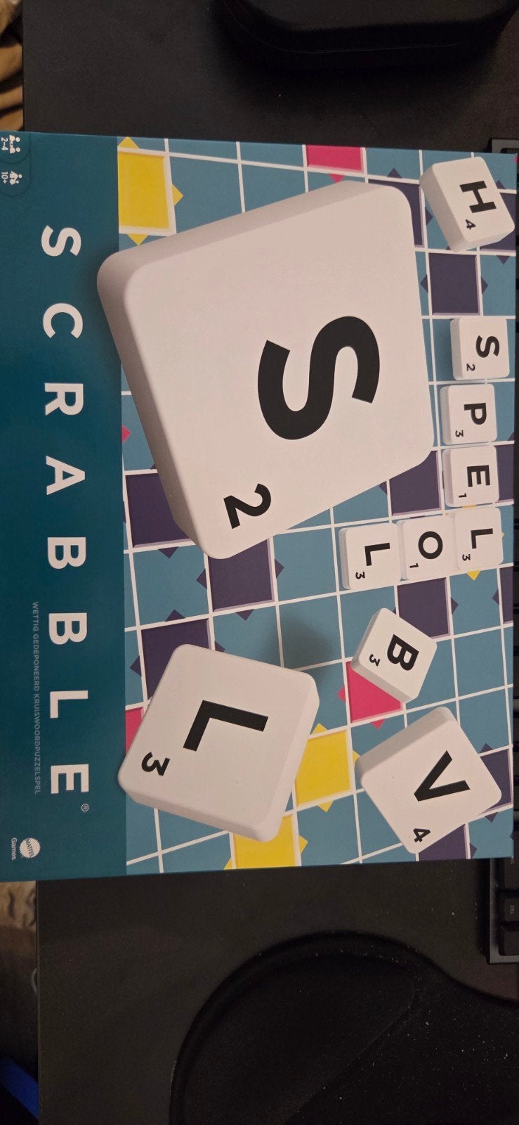 Scrabble en Scrabble Valstrik - Dubbel Spelplezier!, Drie of vier spelers, Ophalen, Gebruikt, Mattel