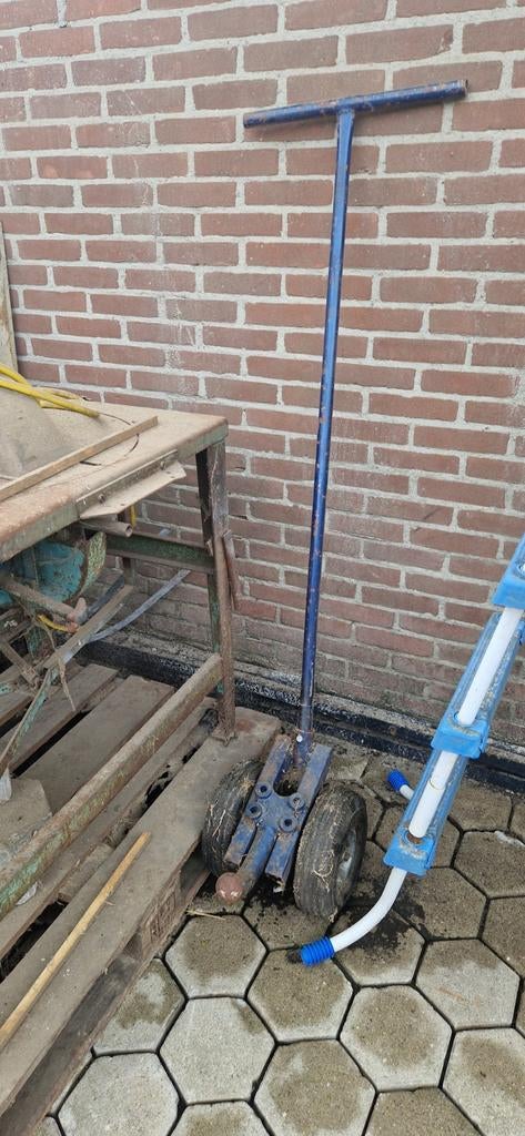 Oude handkar / transportkar met wielen, Ophalen, Gebruikt