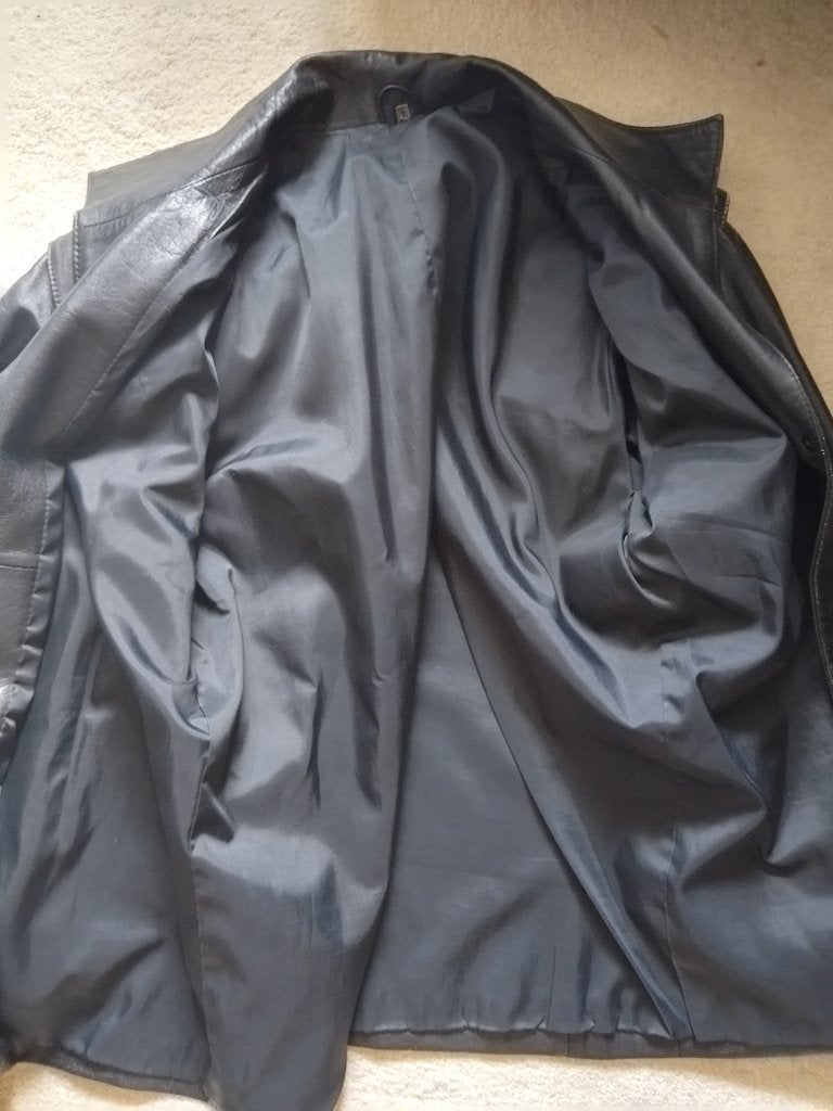 Vintage leren broek en jas in uitstekende staat., Ophalen of Verzenden, Tweedehands, Broek | leer
