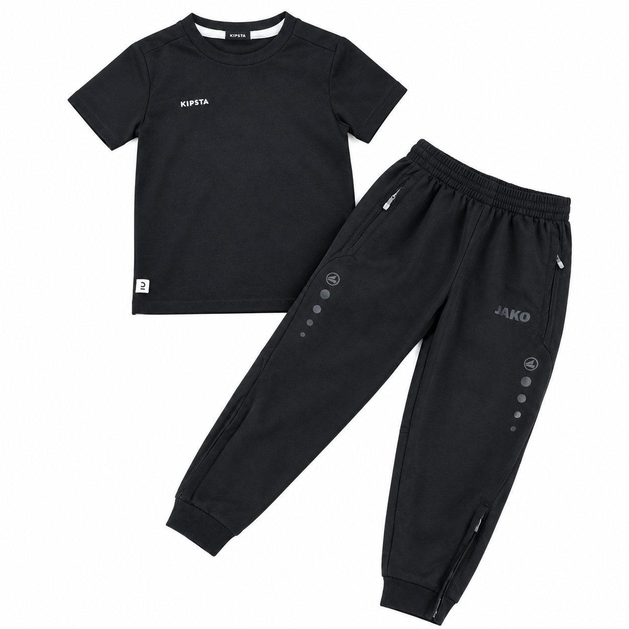 Jako sportbroek & Kipsta sportshirt - Jongens maat 116, Ophalen of Verzenden, Gebruikt, Jongen, Setje