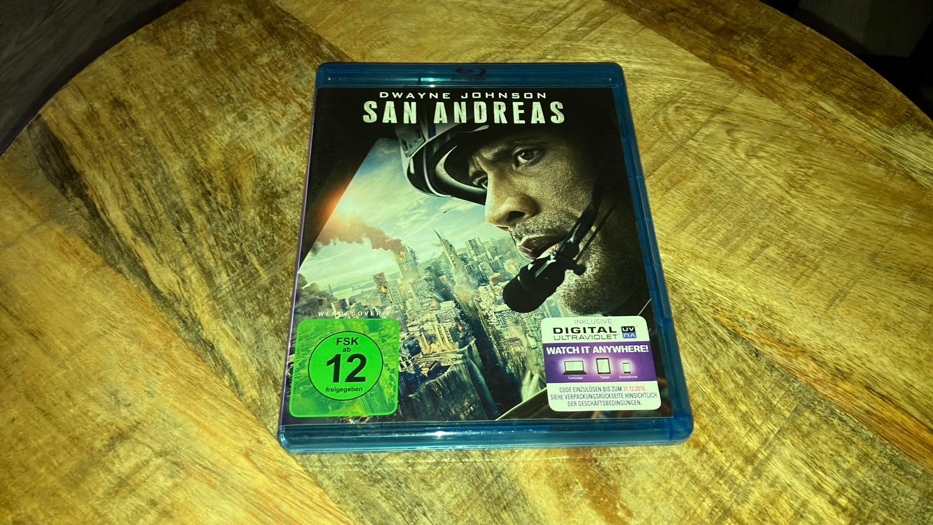 San Andreas Blu-ray, Ophalen of Verzenden, Zo goed als nieuw