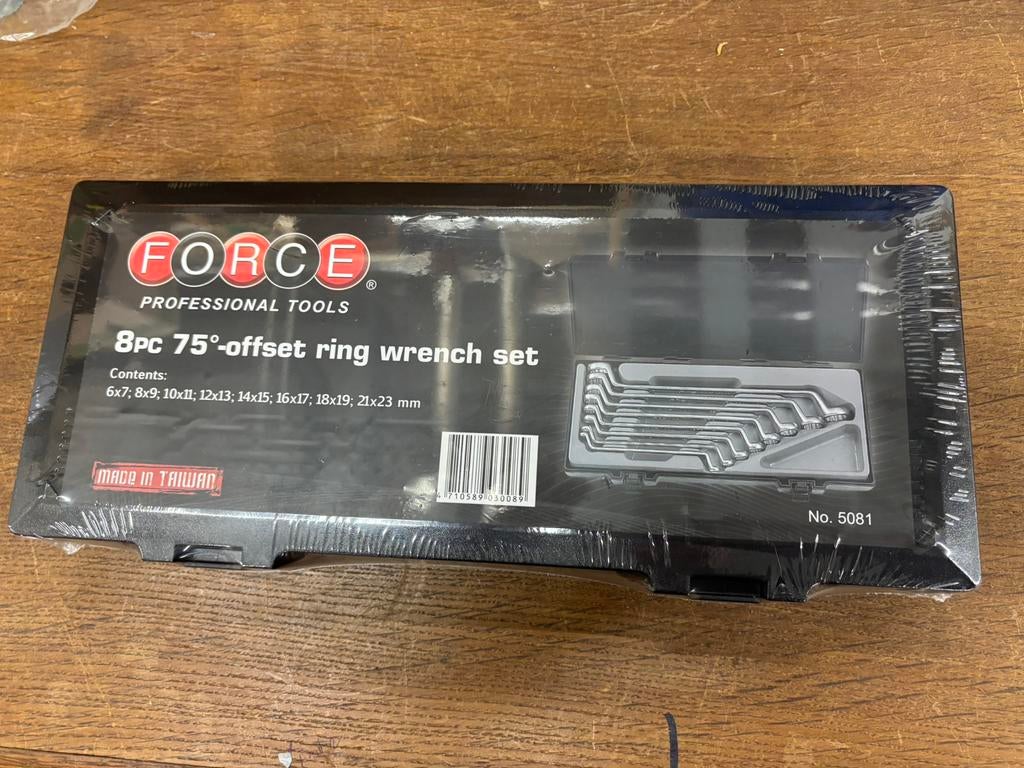 Dubbele ringsleutelset 8dlg. Force ringsleutel, Ophalen of Verzenden, Nieuw
