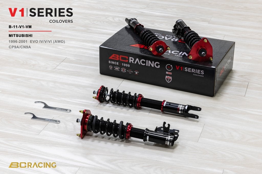 BC Racing V1-VM serie schroefset Mitsubishi Evolution 4 5 6, Ophalen of Verzenden