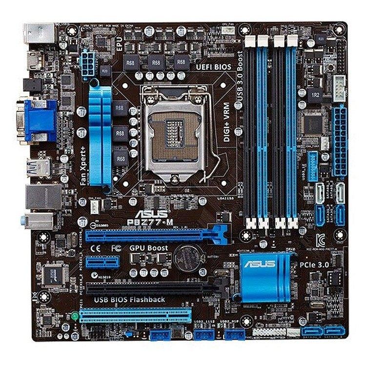 Asus P8Z77-M Moederbord, Computers en Software, Moederborden, Zo goed als nieuw, Intel, DDR3, Ophalen of Verzenden