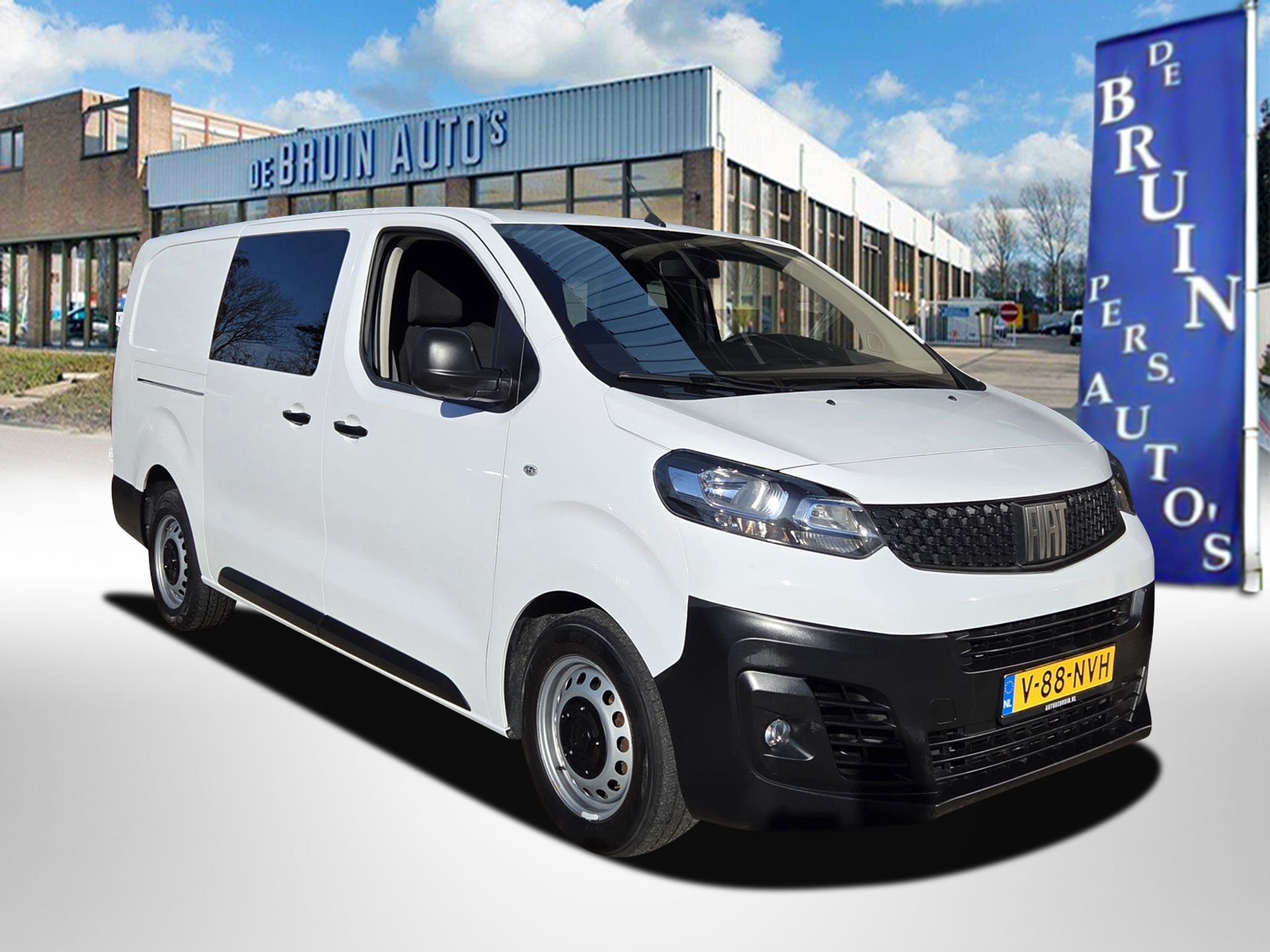 Peugeot Expert /Fiat Scudo MultiJet DC 6-Persoons Navi A.cam, Auto's, Voorwielaandrijving, 145 pk, Stof, Gebruikt