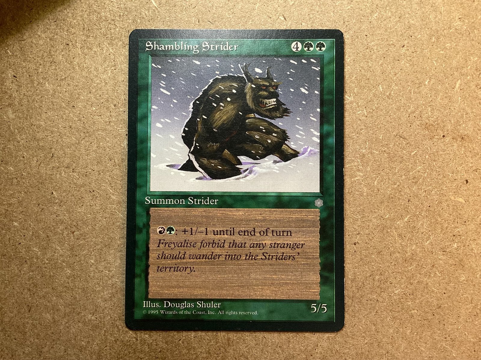 1x Shambling Strider (Excellent), Ophalen of Verzenden, Zo goed als nieuw, Losse kaart