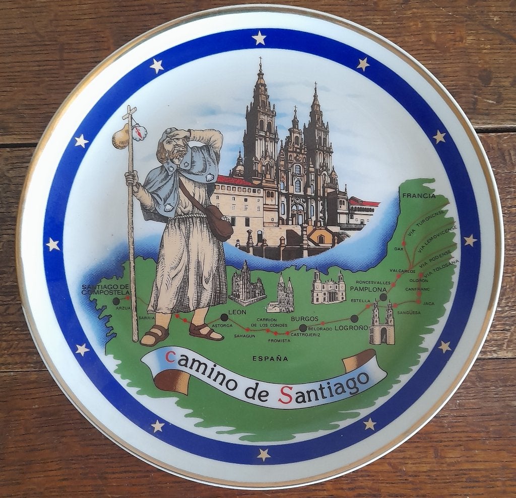 Herdenkingsbord - Camino de Santiago, Antiek en Kunst, Verzenden