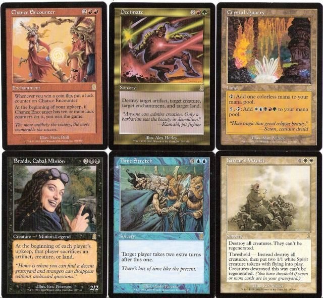 (024) MAGIC kaarten van serie Odyssey, Verzenden, Zo goed als nieuw, Meerdere kaarten