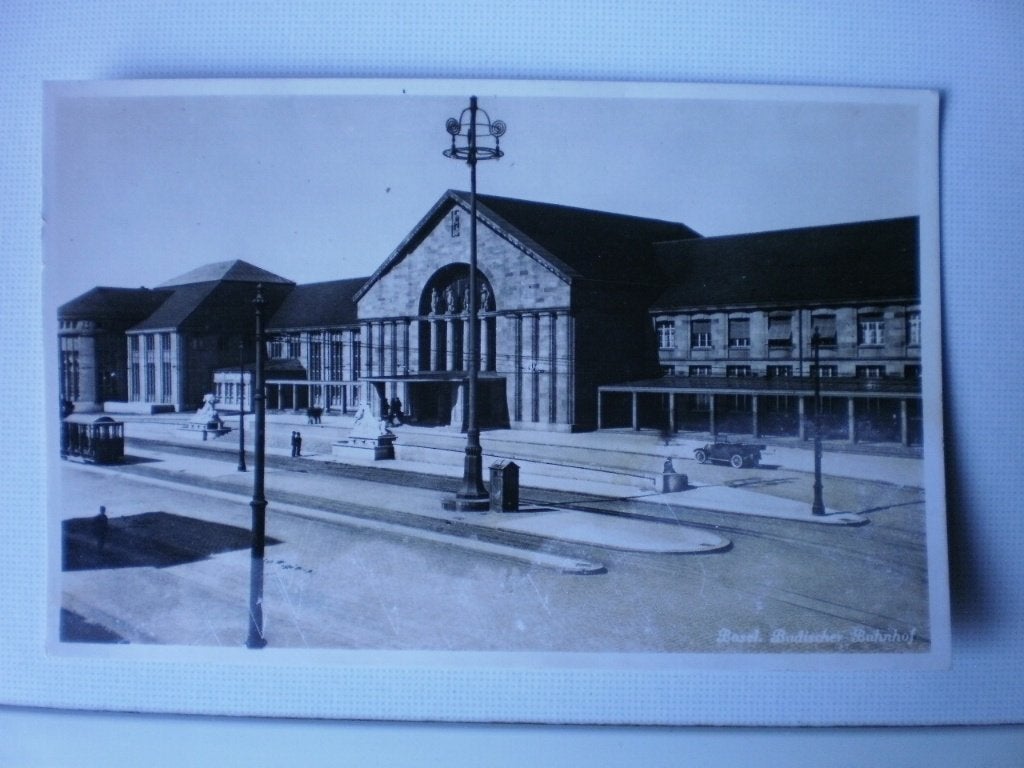 Basel ( Zw) - Treinstation - ansichtkaart, Verzenden, Voor 1920, Ongelopen, Overig Europa