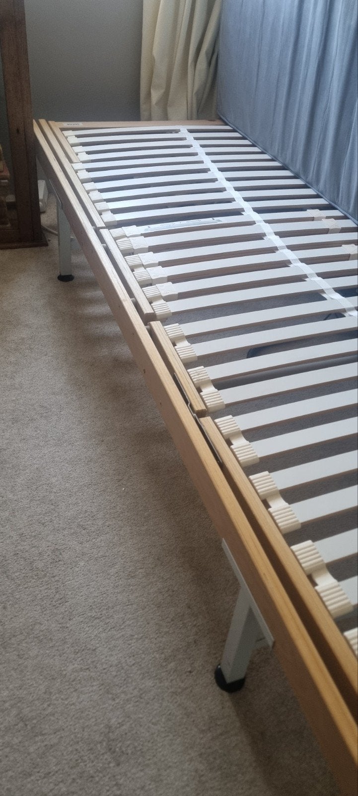GRATIS !!!! goede Auping   2x1 persoonsbedden, Huis en Inrichting, Ophalen, Gebruikt, Eenpersoons, 80 cm