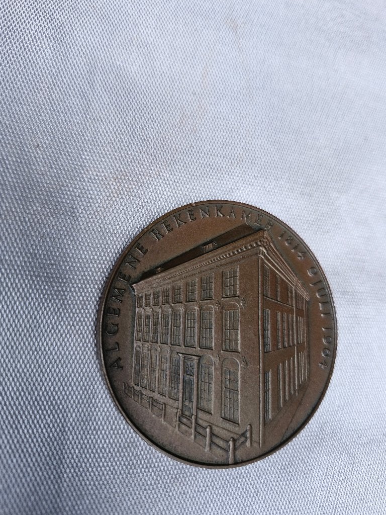penning algemene rekenkamer den haag brons!, Ophalen of Verzenden, Brons, Nederland
