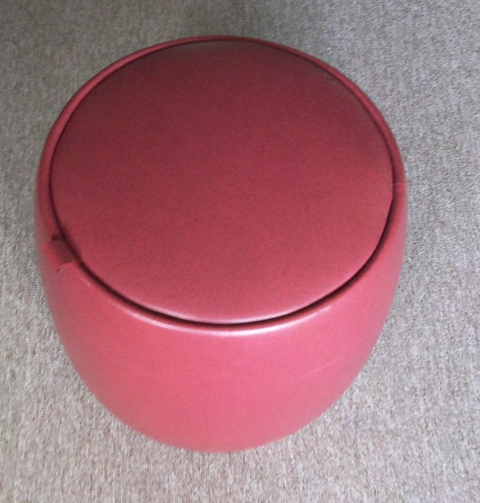Poef / Voetenbank  (Vintage), Huis en Inrichting, Minder dan 50 cm, Rond, Minder dan 50 cm, Ophalen of Verzenden