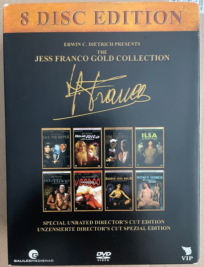 Jess Franco Gold Collection - 8 Disc Edition DVD Boxset, Vanaf 18 jaar, Verzenden, Speciale editie, Zo goed als nieuw