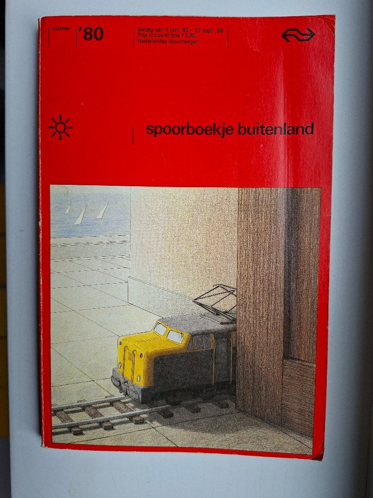 Spoorboekje buitenland NS 1980 Zomer, Ophalen of Verzenden, Gebruikt, Trein, Boek of Tijdschrift