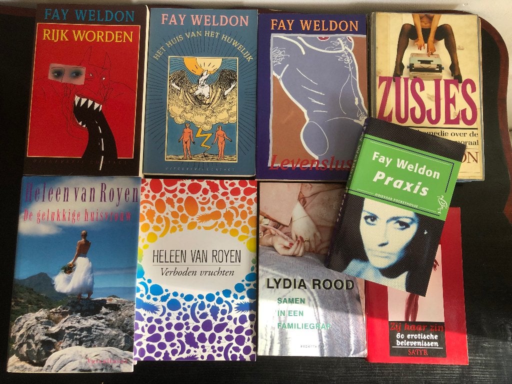 Set van 10 boeken Fay Weldon, Heleen van Royen, Lydia Rood, Ophalen of Verzenden, Gelezen