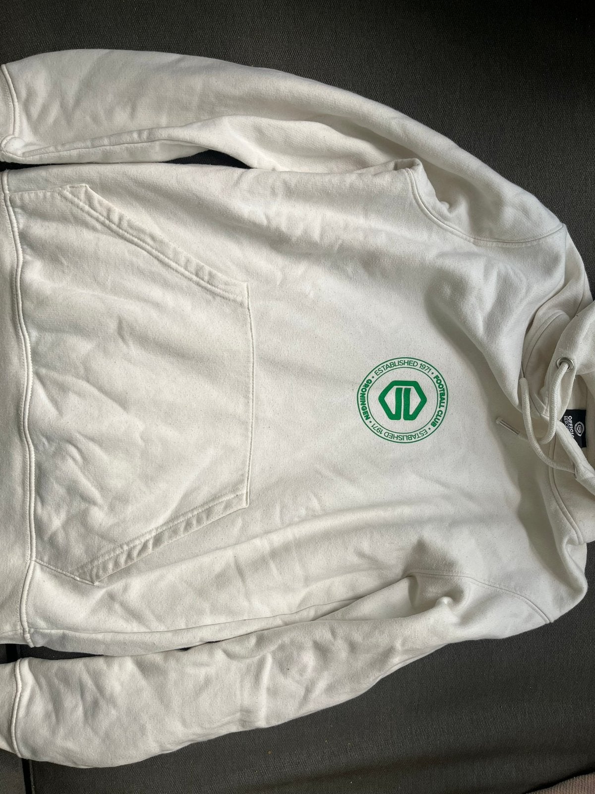 Moiie witte FC Groningen Hoodie maat XS, Ophalen of Verzenden, Zo goed als nieuw, Maat 46 (S) of kleiner, Wit