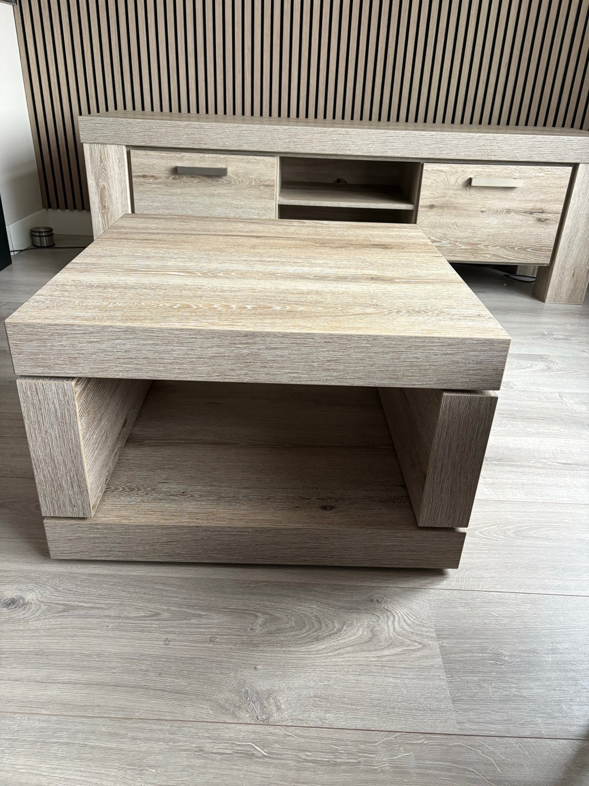 Foto 5 van TV-meubel en salontafel set - Licht hout