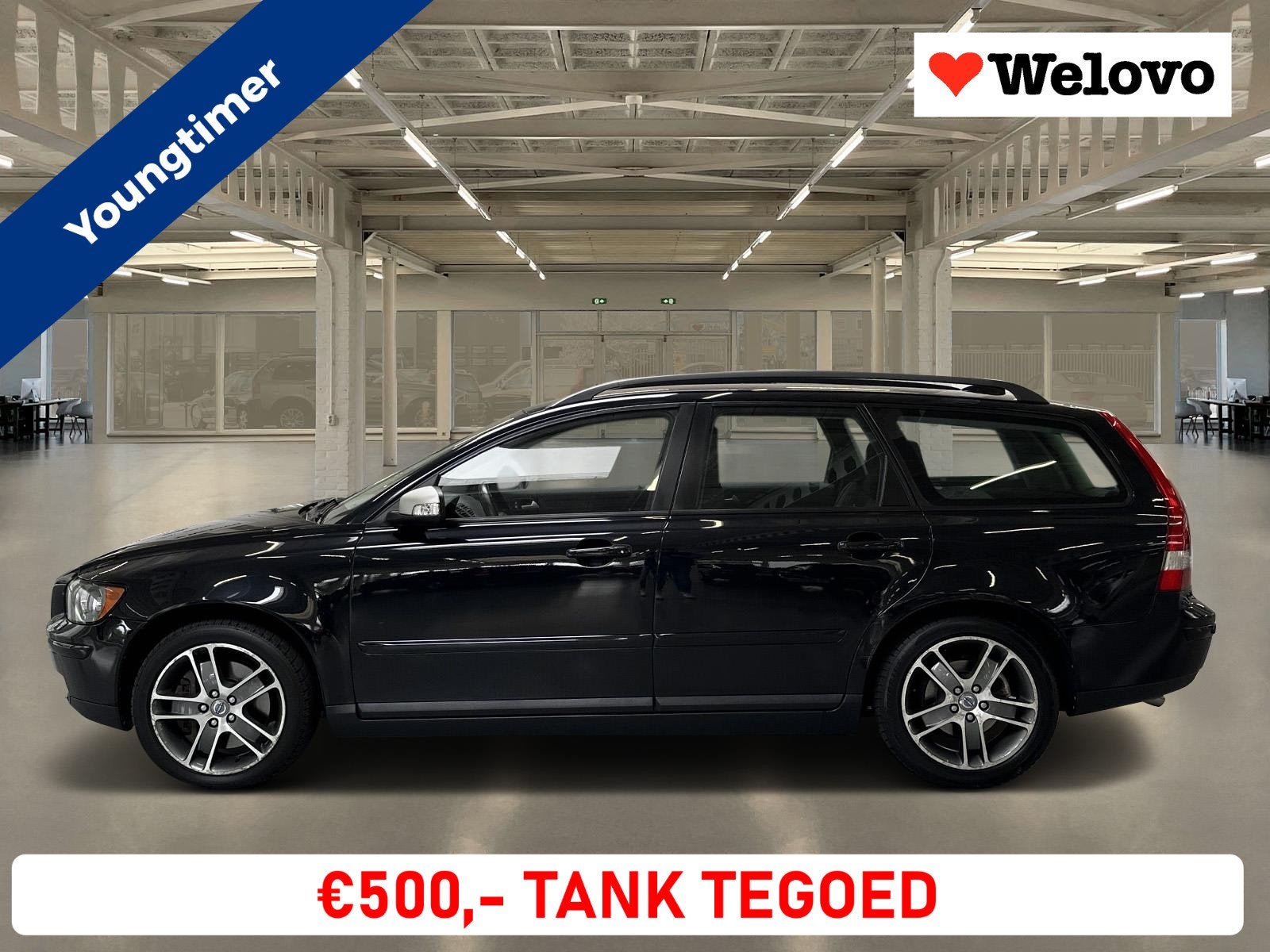 Volvo V50 2.5 T5 Kinetic Garantie, rijklaar automaat!, Auto's, Stof, 11 km/l, V50, Geïmporteerd