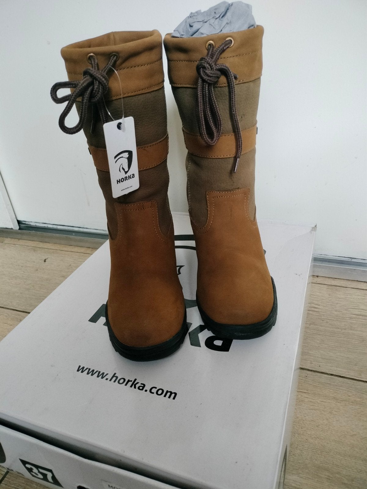 Horka Kerry Outdoor Laarzen - Nieuw in doos maat 37, Hoge laarzen, Bruin, Horka, Nieuw