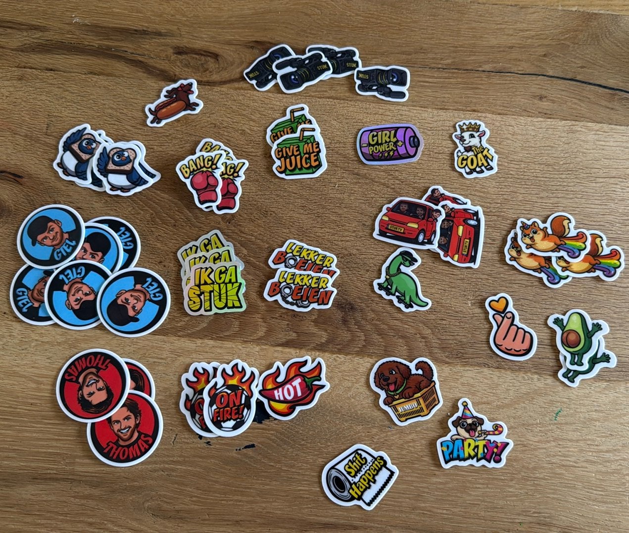 Jumbo herplakbare stickers STUKtv, Hobby en Vrije tijd, Ophalen of Verzenden, Nieuw, Meerdere stickers